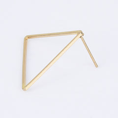 Brass Geometric Empty earrings studs Simple Open Shaped Earrings jewelry minimalist geometric earring stud 10pcs 102522