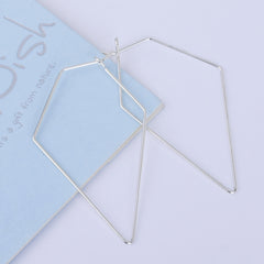 55*30mm Brass Geometric Earring Hoops Earwire Earring Blanks minimalist Wholesale Earrings 20pcs 102523
