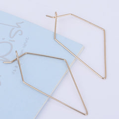 55*30mm Brass Geometric Earring Hoops Earwire Earring Blanks minimalist Wholesale Earrings 20pcs 102523