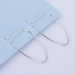 0.8*18*26mm Brass Geometric Earring Hoops Earring Blanks Earwire Hoop Earrings Minimal jewelry 20pcs