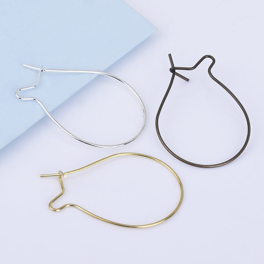 0.6*32mm Brass Earrings Hoop bottle Ear Wires Dainty earrings Minimalist Earrings Attachment 20pcs 102529