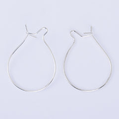 0.6*32mm Brass Earrings Hoop bottle Ear Wires Dainty earrings Minimalist Earrings Attachment 20pcs 102529