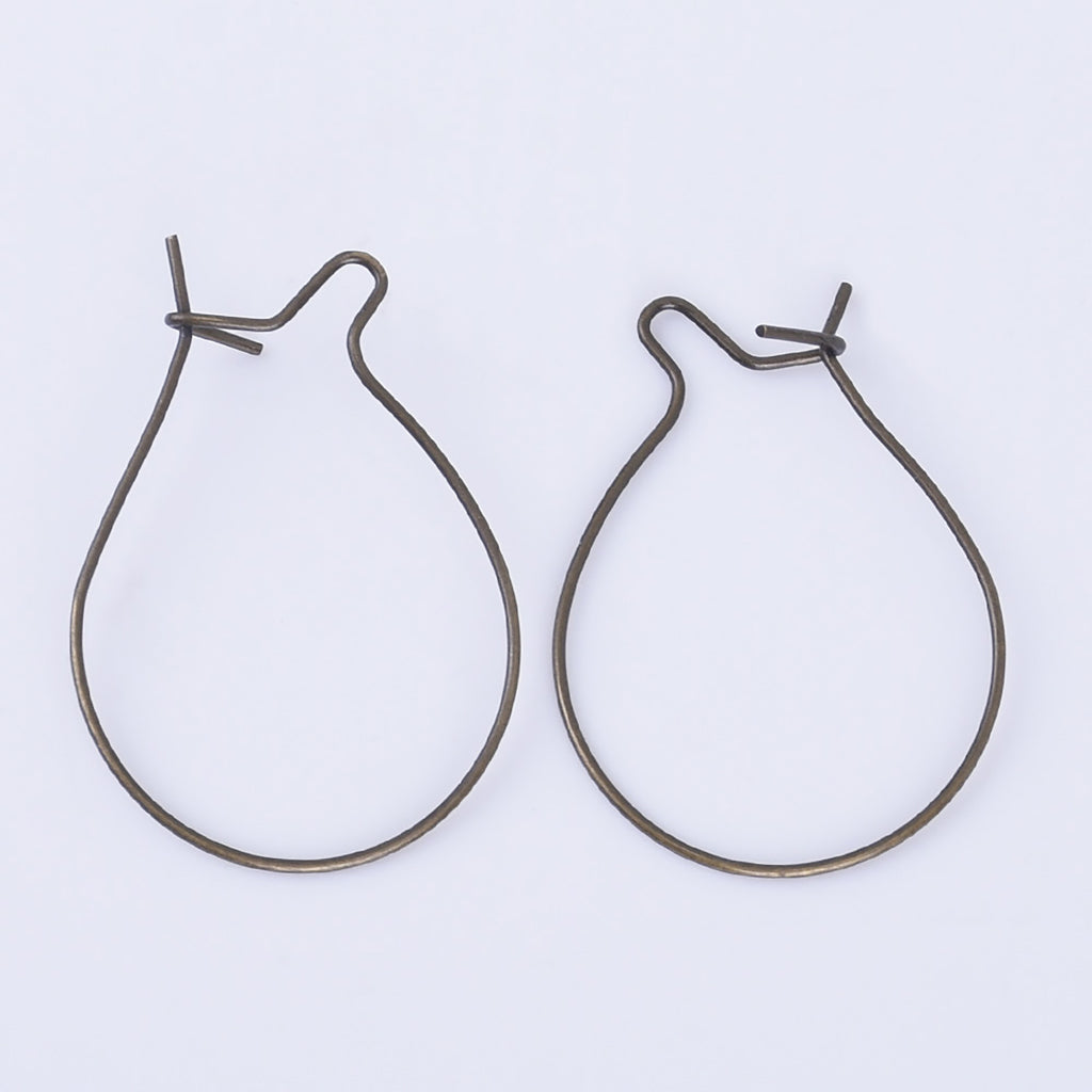 0.6*32mm Brass Earrings Hoop bottle Ear Wires Dainty earrings Minimalist Earrings Attachment 20pcs 102529