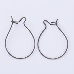 0.6*32mm Brass Earrings Hoop bottle Ear Wires Dainty earrings Minimalist Earrings Attachment 20pcs 102529