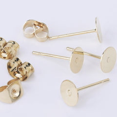 Surgical Steel Earring Backs (Earnuts) Medium (100)