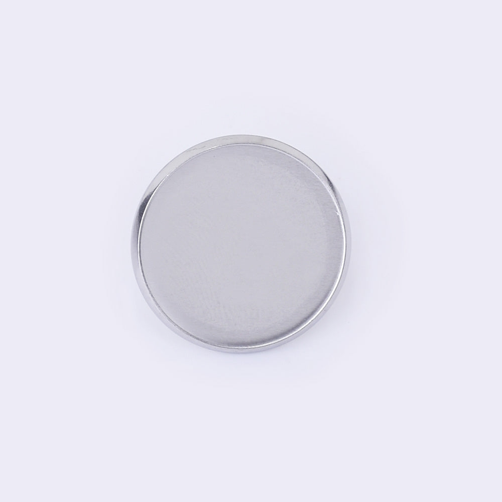 Stainless Steel Bezel Earring Stud Blank Bezel 6/8/10/12/14/16/18/20mm No allergic Earring Posts 30pcs