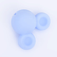 20*24mm Mickey mouse silicone beads teething nursing sensory food Grade chewable beads for Teething Necklace 10pcs