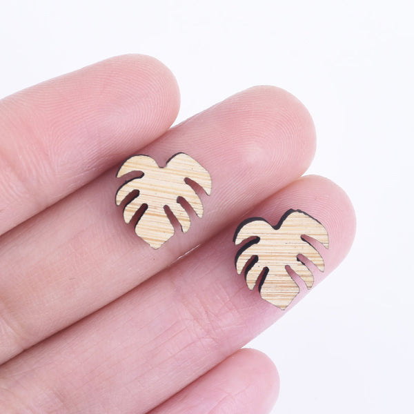 Round wood earring blanks, wood cutouts, mountain earrings – Mylaseredgoods