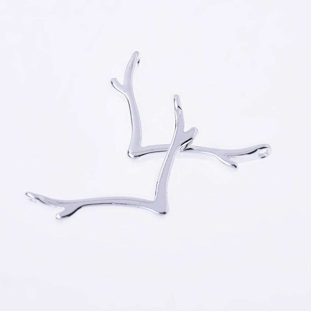 25mm Alloy Deer Antler Charms Pendant Connector Antler Jewelry Minimalist Jewelry wholesales 20pcs 102692