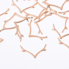 25mm Alloy Deer Antler Charms Pendant Connector Antler Jewelry Minimalist Jewelry wholesales 20pcs 102692