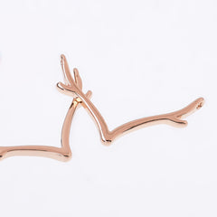 25mm Alloy Deer Antler Charms Pendant Connector Antler Jewelry Minimalist Jewelry wholesales 20pcs 102692