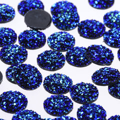 12mm Round Faux Druzy Resin Crystal Clusters Cabochons glitter resin cabochon diy Resin Jewelry wholesale 50pcs 102699