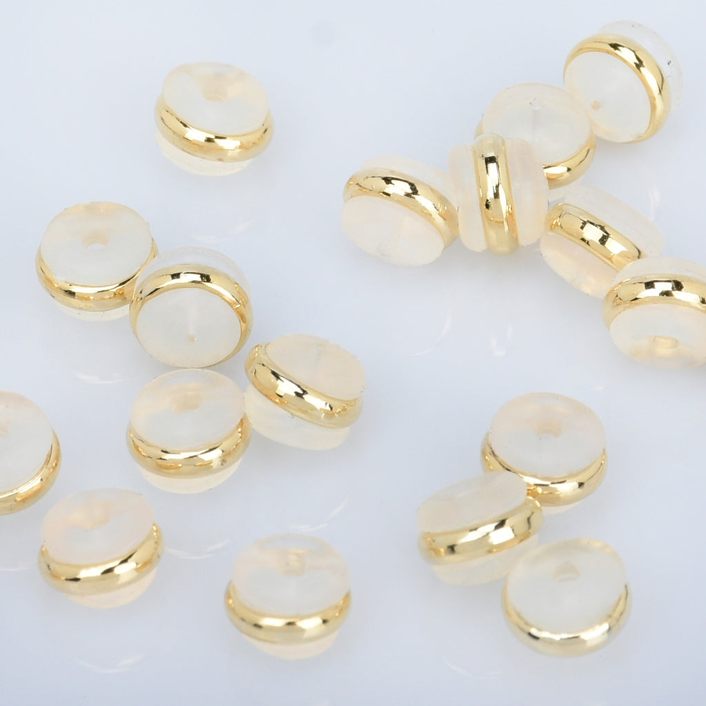 7mm Earring Back Stoppers Rubber Ear Nuts Ear Back Earring Component F –  Rosebeading Official