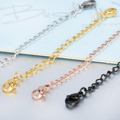 Stainless Steel Double Lobster Clasps Extension Chain 2