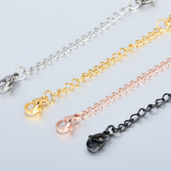 Stainless Steel Double Lobster Clasps Extension Chain 2