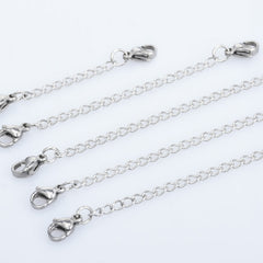 Stainless Steel Double Lobster Clasps Extension Chain 2