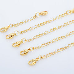 Stainless Steel Double Lobster Clasps Extension Chain 2
