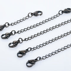 Stainless Steel Double Lobster Clasps Extension Chain 2