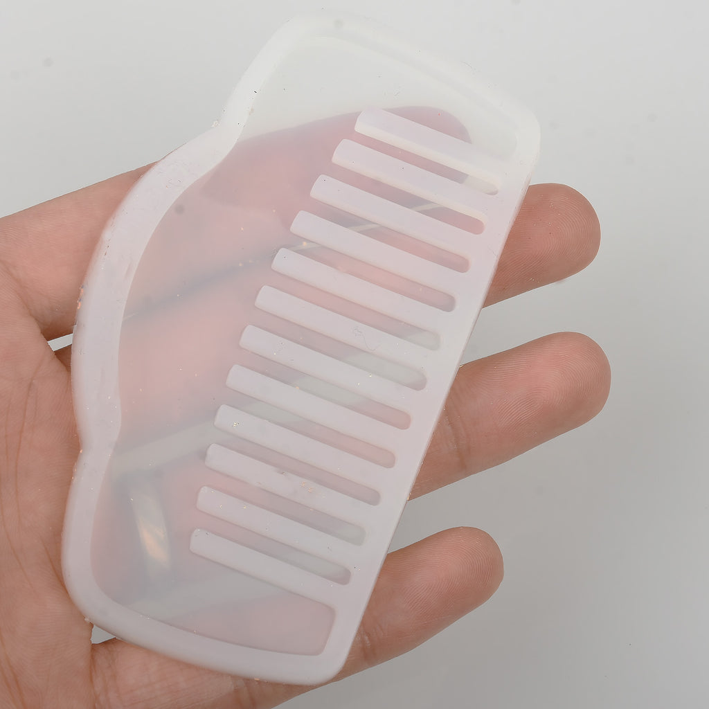 Mirror surface Comb Silicone Mold uv resin Molds For DIY Jewelry Making Tools kawaii mold 1pcs 102891