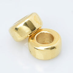Brass Round Spacer Beads Metal Spacer Beads Spacer Loose Jewelry beads Wholesale Beads 100pcs 102948