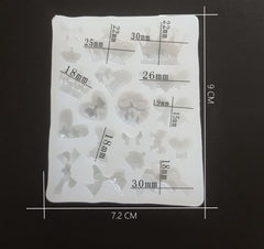 72*90mm Mirror Crown Ribbon Multi Style Silicone Mold Clay UV Epoxy silicone mold handmade 1pcs 10298250