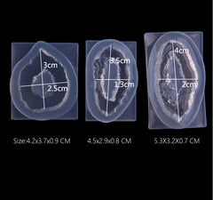 Crystal Pendant Mold Silicon Craft Mould Handmade Jewelry Pendant Mold 3 styles to choose 1pcs 102994