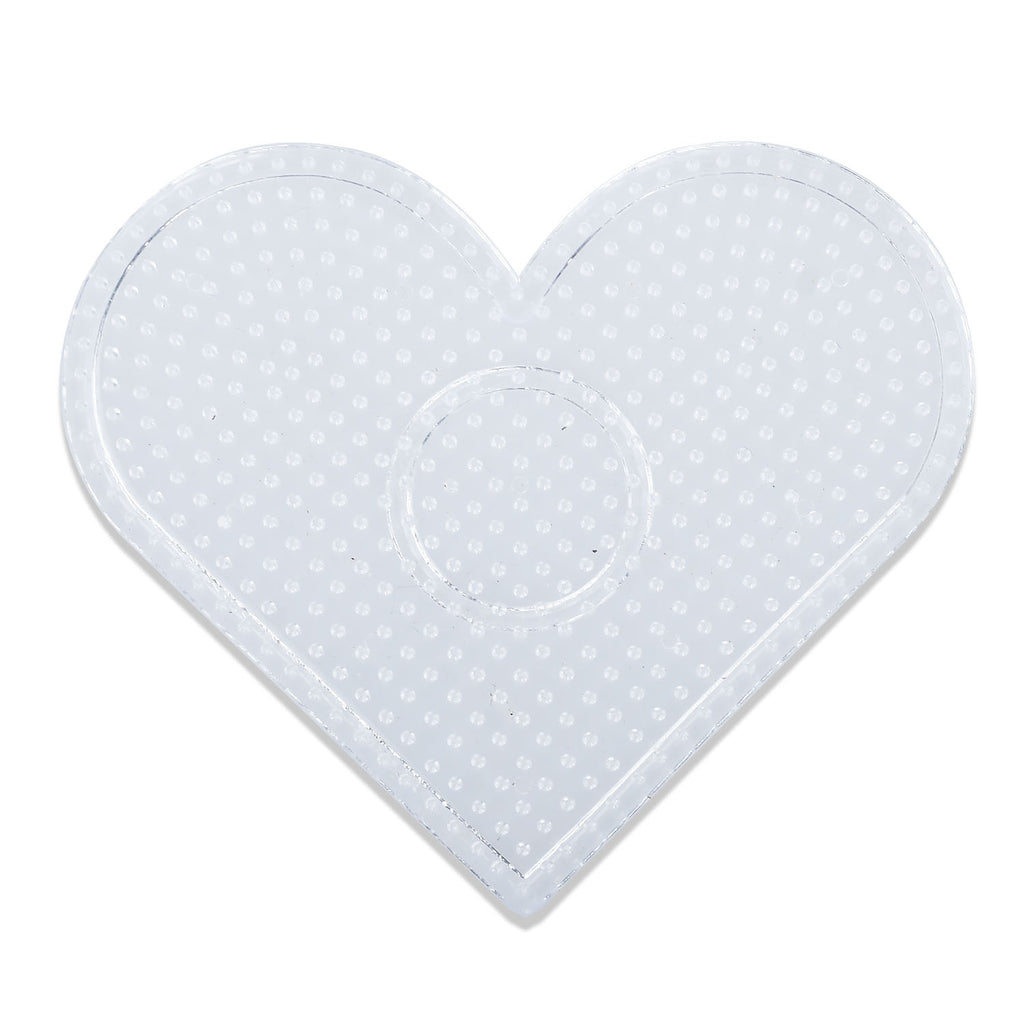 Buy square, heart shaped and circle shaped white hama bead