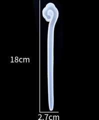Hairpin Silicone Mold Hair Stick Mold DIY Hairpin Handmade Accessories Mould Kawaii Bookmark Molds 1pcs 103156