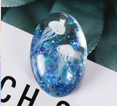 Mini 3D jellyfish Model Ocean Model filler For Resin Mold DIY Jewelry Filling 1pcs 103178