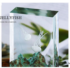 Mini 3D jellyfish Model Ocean Model filler For Resin Mold DIY Jewelry Filling 1pcs 103178
