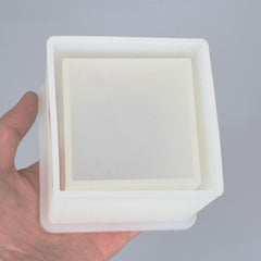 Potted Plants Silicone Mold Square Round Hexagon Shape to Choose Pot Mold Craft Mould For Home Decoration 1pcs 103189