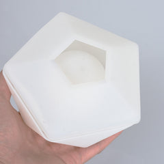 125*66mm Hexagon Polygon Mold Plant pot Silicone Mold Flowerpot Concrete Mold For Home Decoration 1pcs 10319050