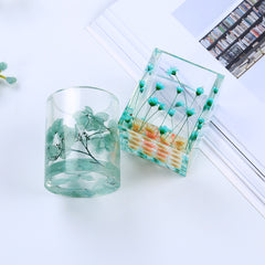 Round Penholder Silicon Mold Square Penholder Mold for Household Products Making Craft Supplies 1pcs 103191