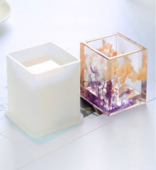 Round Penholder Silicon Mold Square Penholder Mold for Household Products Making Craft Supplies 1pcs 103191