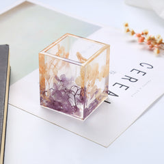 Round Penholder Silicon Mold Square Penholder Mold for Household Products Making Craft Supplies 1pcs 103191