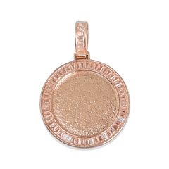 30mm Real Gold Plated Zinc Alloy Pendants, Hip Hop Pendant Zircon Setting For Photo Memory 2 pieces/lot 103281