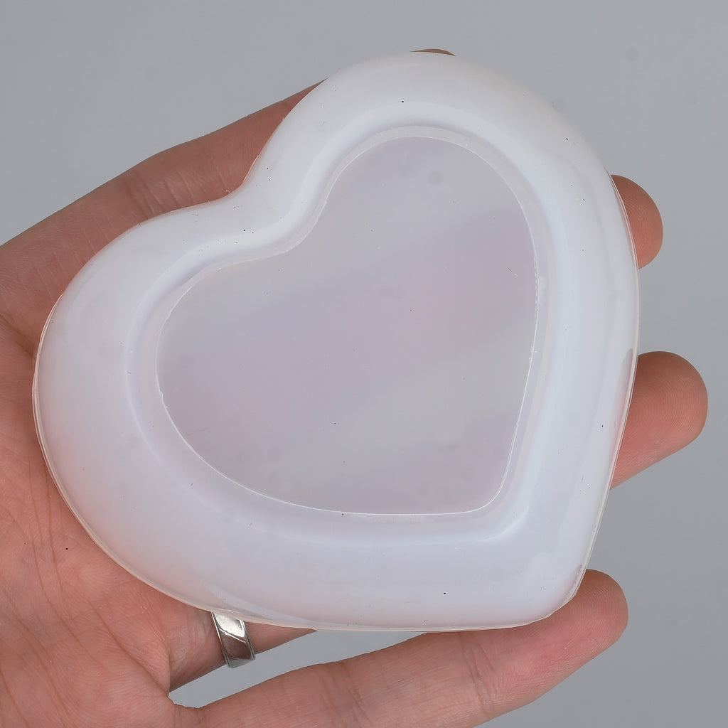 Silicone Epoxy Molds, Ceramic Heart Molds, Silicone Mold Heart