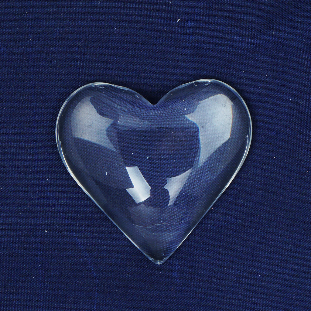 41*38mm Clear Heart Glass Dome Glass Cabochon Glass Tile Flatback Crystal Magnifying Cameo Base Cover 6pcs 10357450