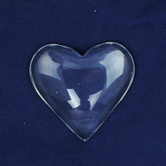 41*38mm Clear Heart Glass Dome Glass Cabochon Glass Tile Flatback Crystal Magnifying Cameo Base Cover 6pcs 10357450