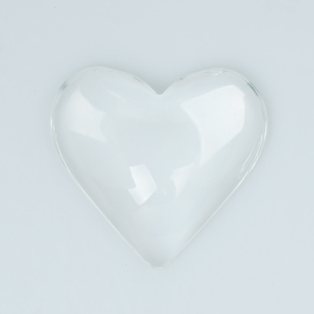 41*38mm Clear Heart Glass Dome Glass Cabochon Glass Tile Flatback Crystal Magnifying Cameo Base Cover 6pcs 10357450