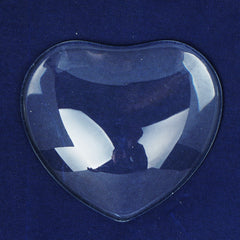 60*55mm Large Heart Glass Dome Glass Cabochon Clear Crystal Jewelry Making DIY Fridge Magnet 6pcs 10357650