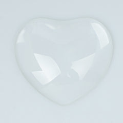60*55mm Large Heart Glass Dome Glass Cabochon Clear Crystal Jewelry Making DIY Fridge Magnet 6pcs 10357650