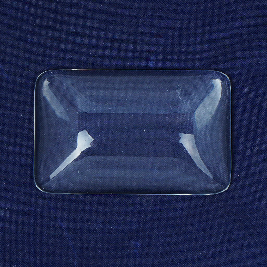 35*55mm Clear Rectangle Glass Dome Glass Cabochon Photo Glass Tile DIY Fridge Magnet 6pcs 10358050