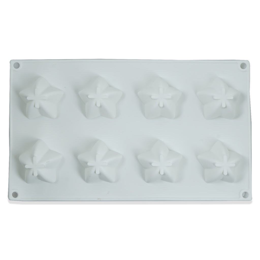 8-Cavity 3D Carambola Shape Silicone Mold for Cake Decoration DIY Pastry Dessert Chocolate Mould Cake Pudding Mold 1pc 10360950