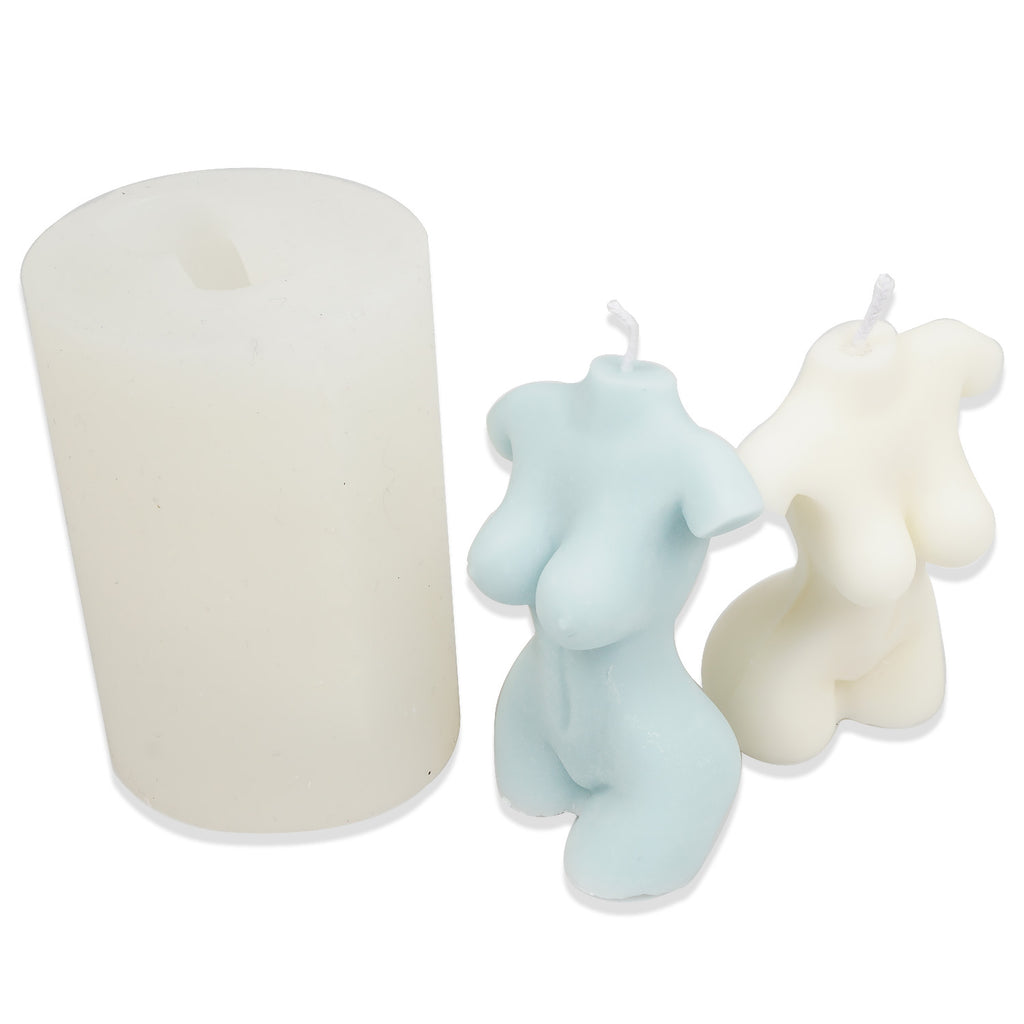 3D Female Body Shape Mushroom Silicone Mold Candle Making Molds