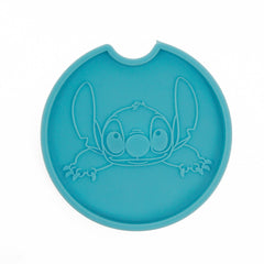 1 piece Blue Silicone Coaster Mold Cartoon Pattern Coaster Molds DIY Hand Craft Gift 10364153
