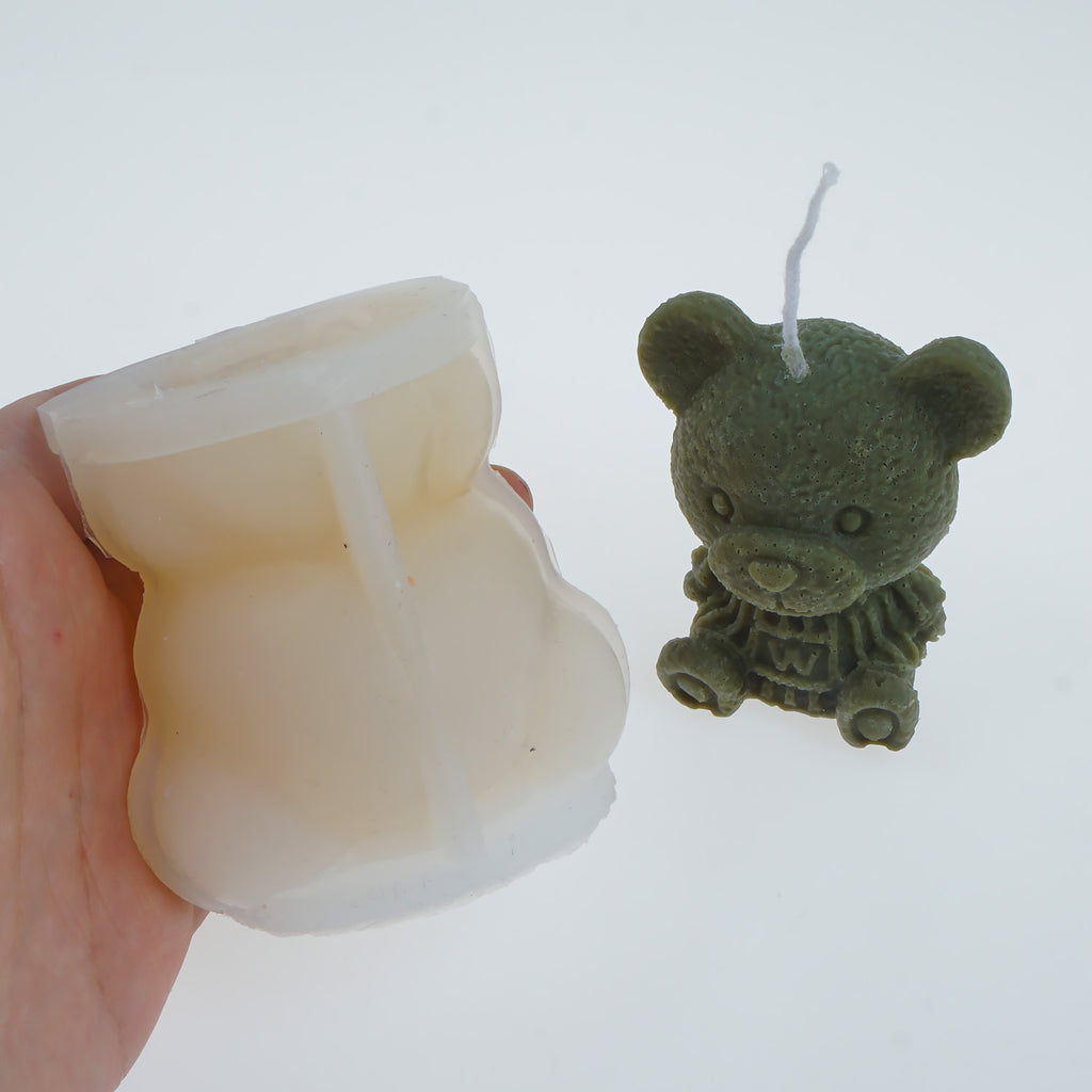 Teddy Bear Silicon Candle Mold  3d Silicone Mold Candle Bear - 3d