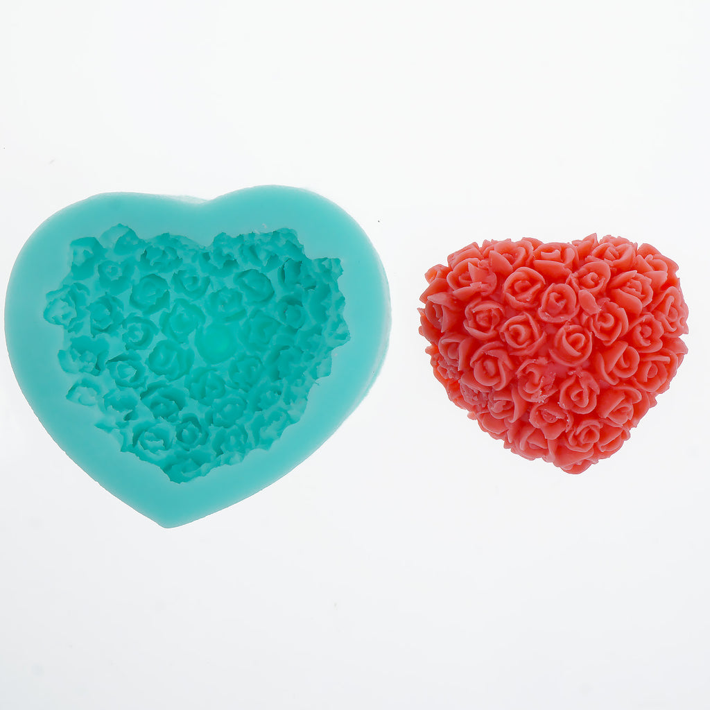 1pc Heart Shaped DIY Silicone Mold