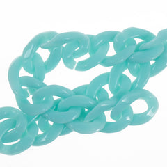 17*23mm Open Acrylic Link Kawaii Chunky Link Piece Pick a Color DIY Jewelry Making Chain 20pcs 103758