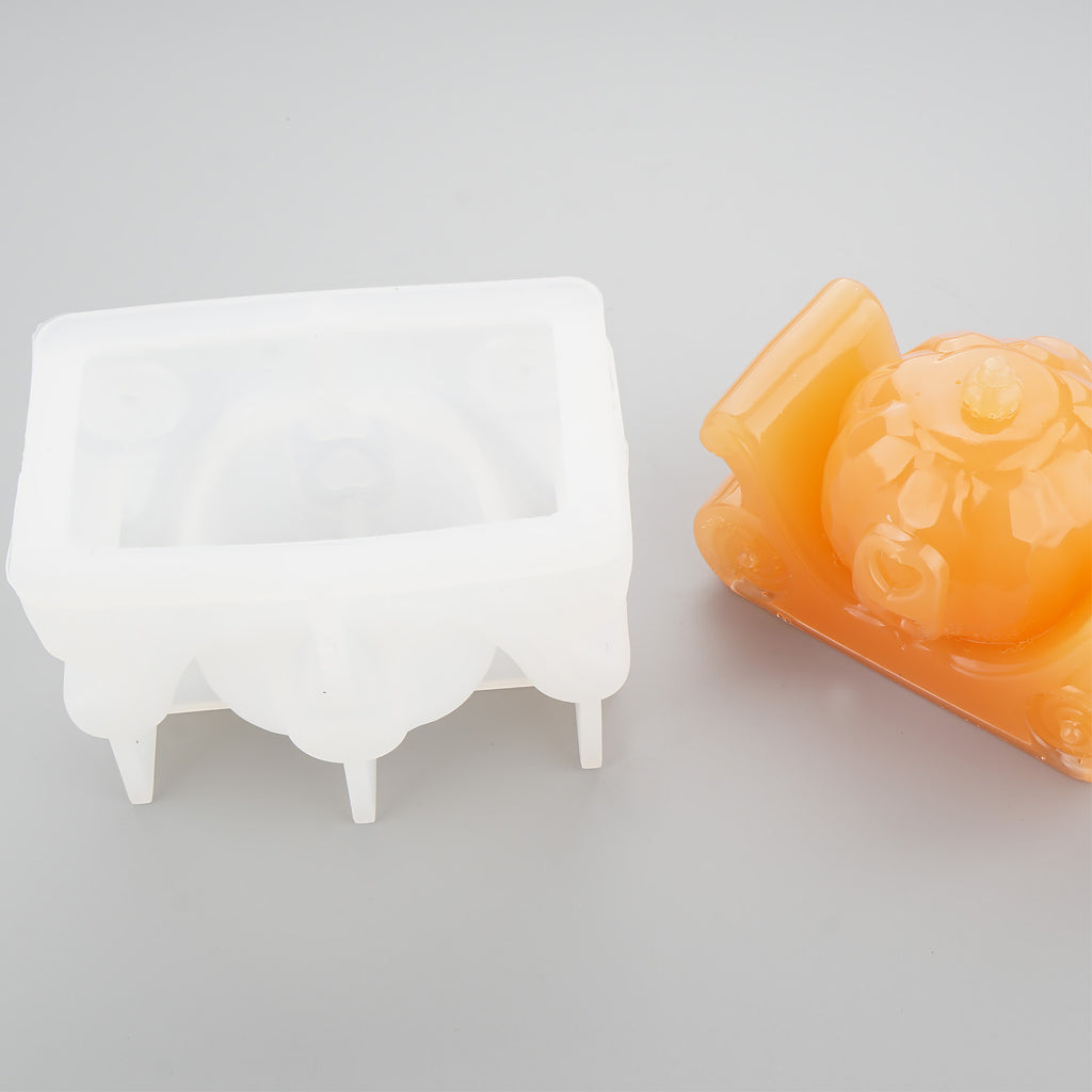 small 3D Pumpkin silicone mold for candy,chocolate, soap,halloween